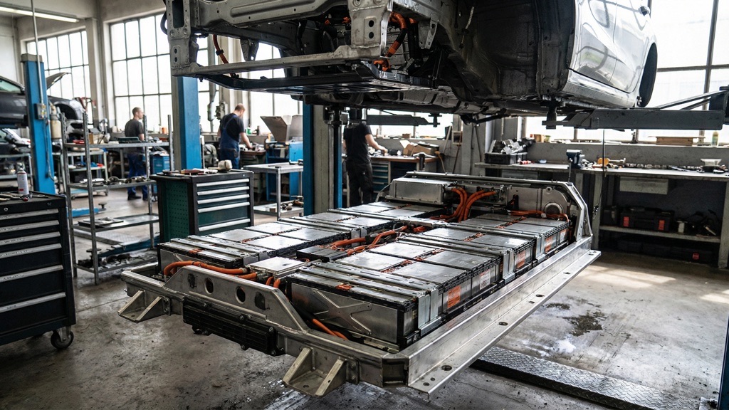 Electric Vehicle Battery Pack and Energy Buffer