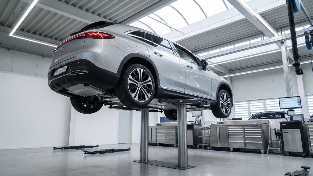 Electric Vehicle Underbody Service View