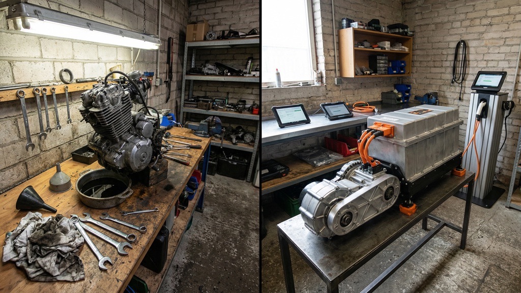 Electric vs Gas Motorcycle Maintenance