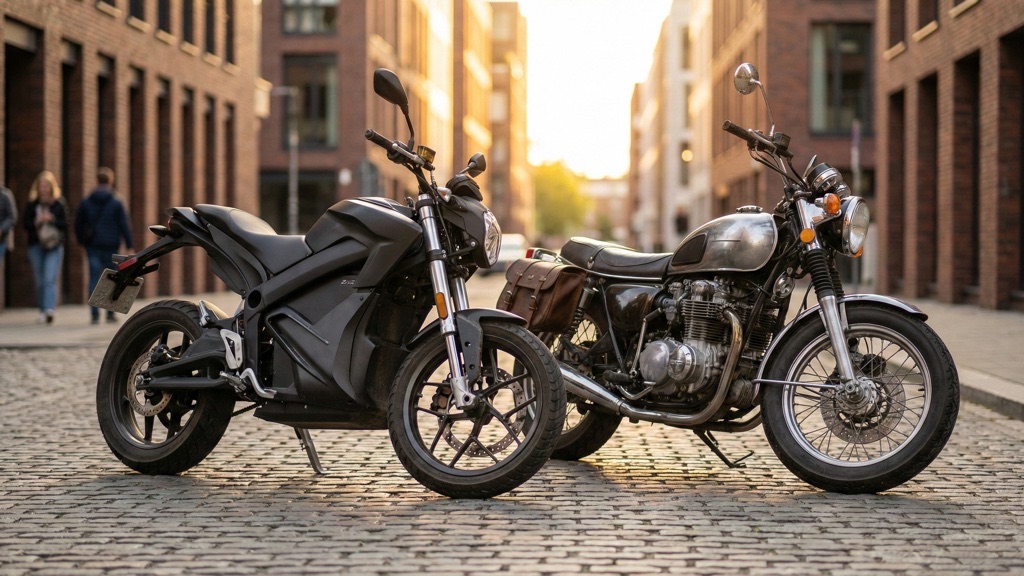 Electric vs Gas Motorcycle Side-by-Side Comparison