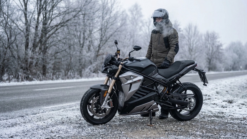 Energica Eva Ribelle Winter Riding Conditions