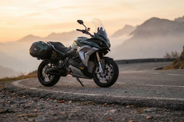 Energica Experia Electric Sport Tourer on Mountain Road