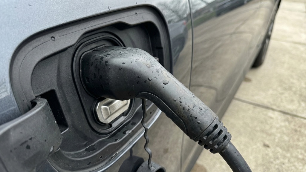 EV Charging Port Close-Up