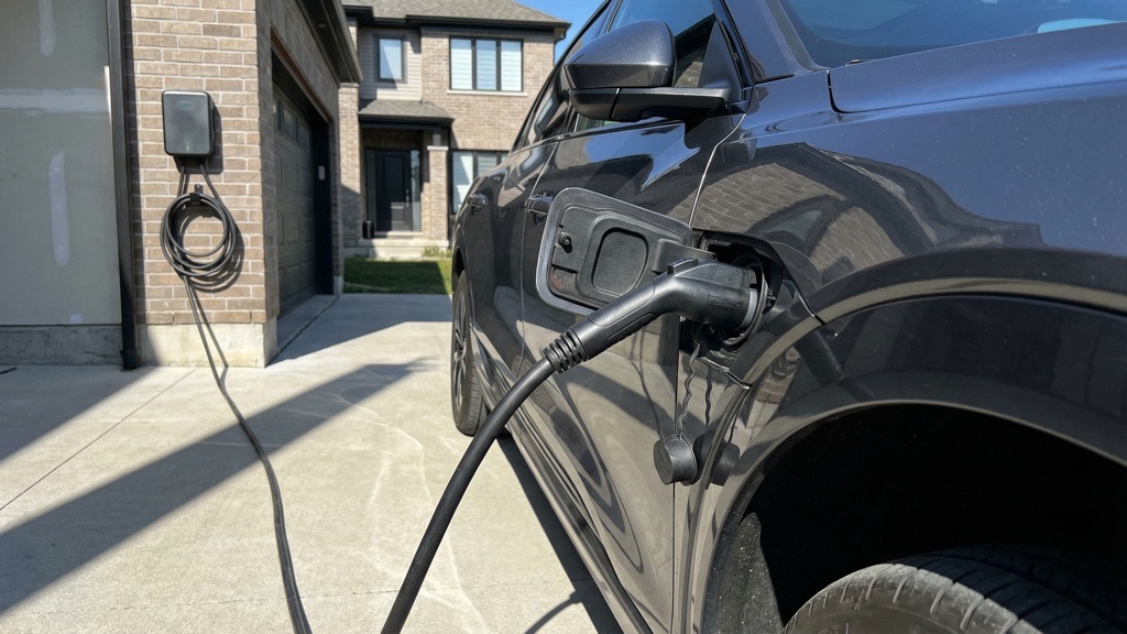 EV Home Charging Cost Savings Concept