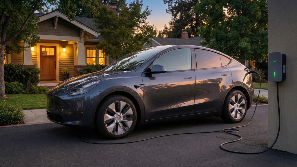EV Plugged In at Home Level 2 Charger