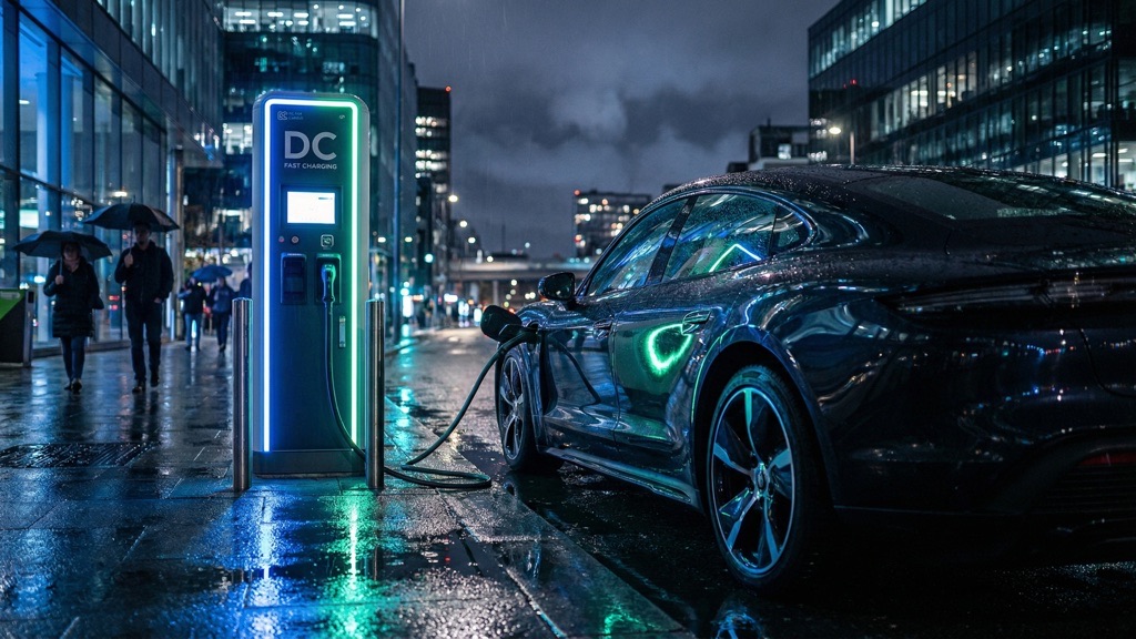 EV Charging at Public Fast Charger