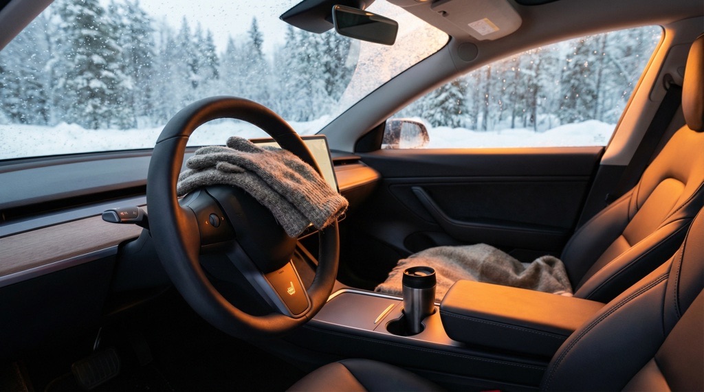 electric car seat steering wheel heaters winter