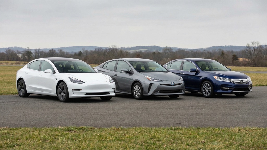EV vs Hybrid vs Gasoline Car Comparison