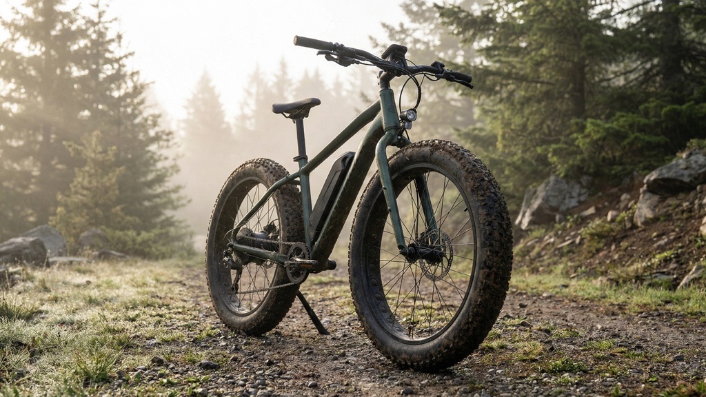 Modern Fat Tire E-Bike on Mixed Terrain