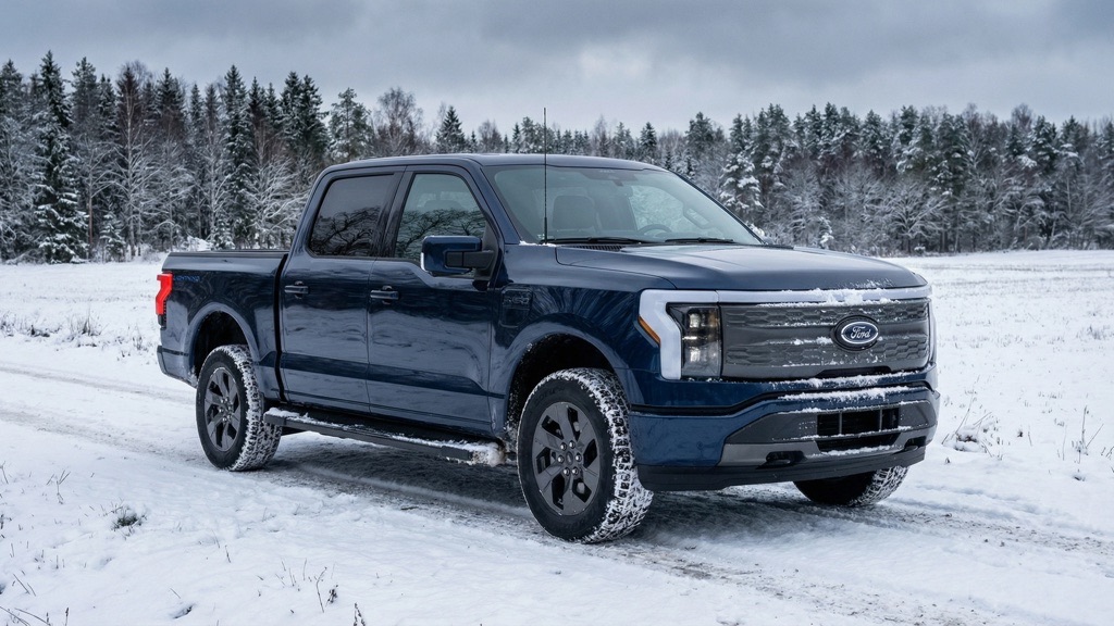 Ford F-150 Lightning Extended Range in Snow