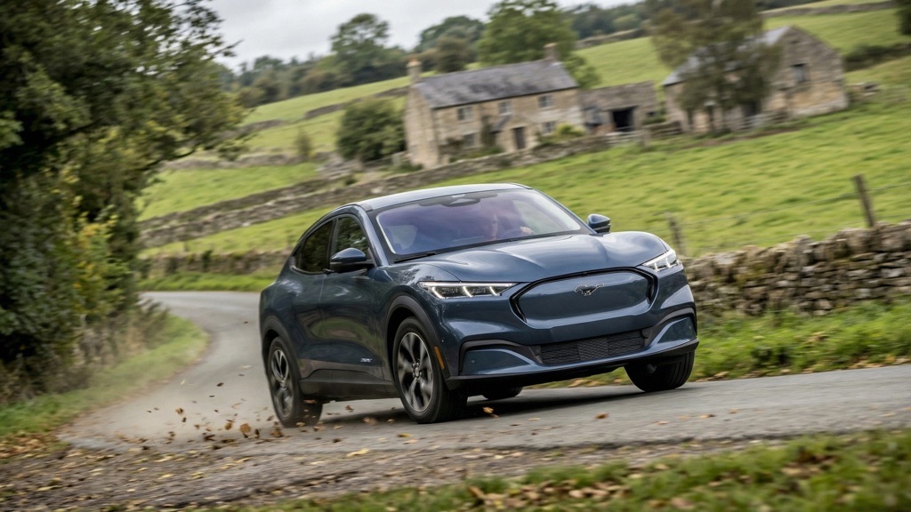 Mach-E Handling on a Twisting Road