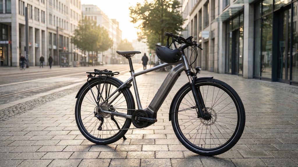 Giant Explore E+ in Urban Commuter Setting