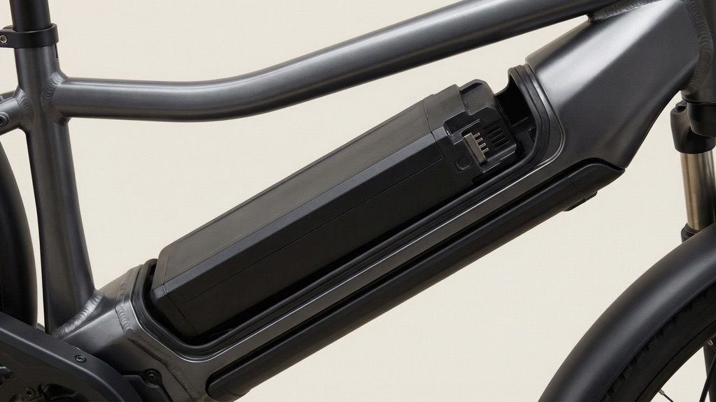 Integrated Downtube Battery Detail