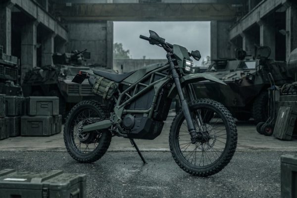 GR1T G1XR Raider tactical electric motorcycle with infrared shielding