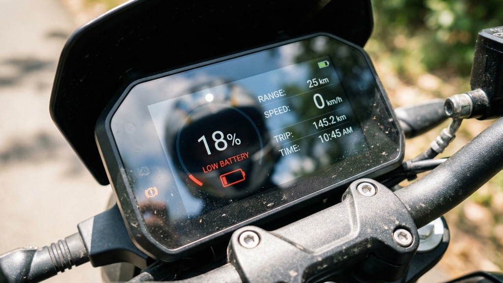 Horwin CR6 Review (2024): Urban Electric Café — The Smart Switch or a Stylish Compromise? 7 Horwin CR6 Battery Level Display