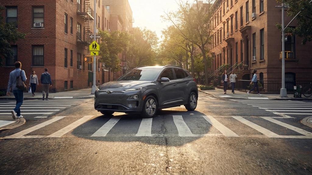 Hyundai Kona Electric in city commute