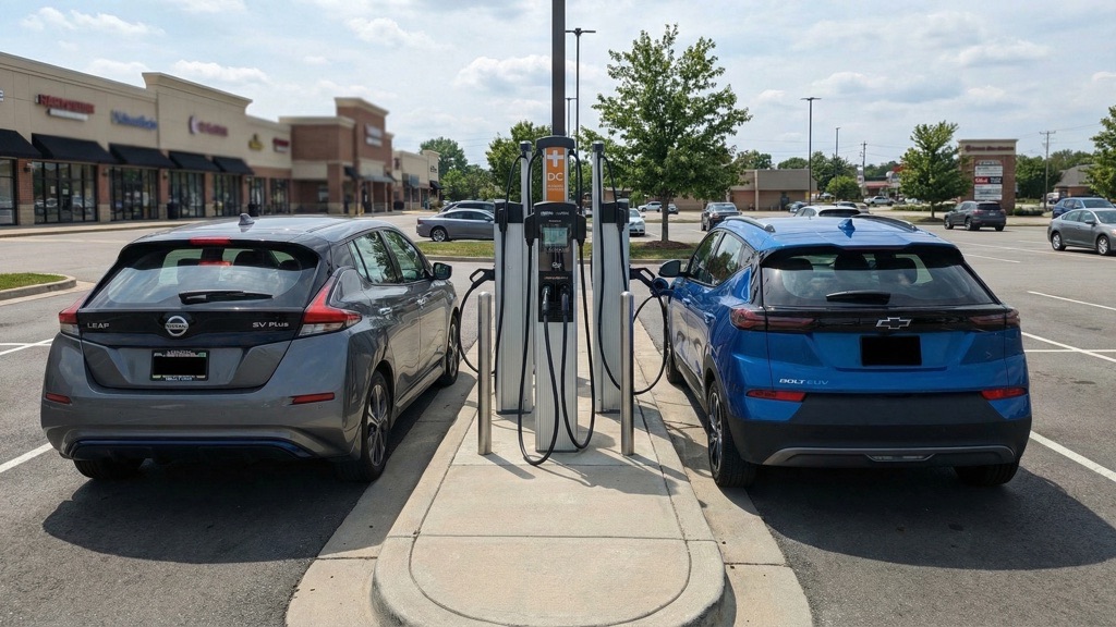 Leaf CHAdeMO vs Bolt CCS Charging Comparison