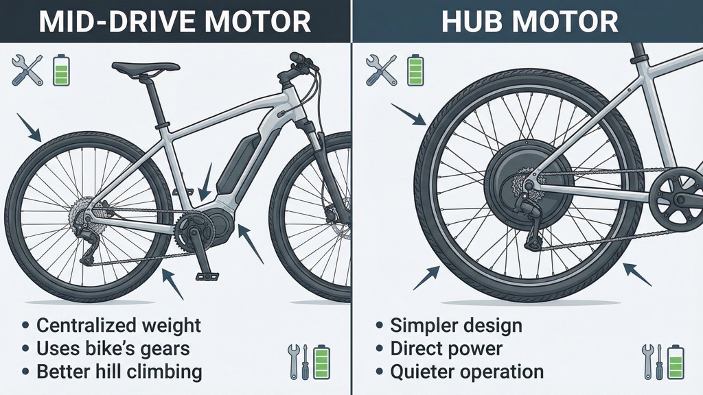 Mid-Drive vs Hub Motor Comparison