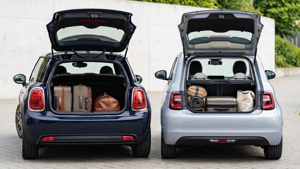Mini vs Fiat Trunk Space Comparison