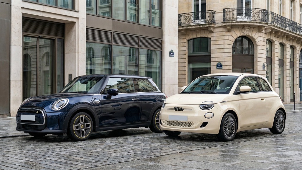 Mini Cooper Electric vs Fiat 500e City Comparison