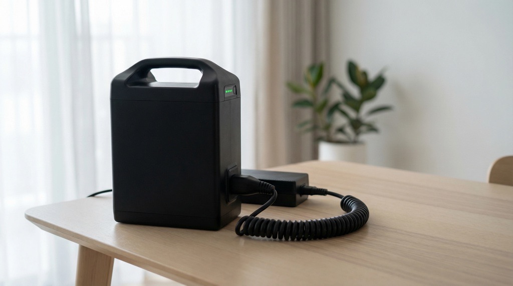 Removable battery from NIU RQi Sport charging from wall outlet