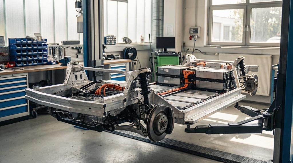 Porsche Eyes Cancellation of Electric 718 Cayman and Boxster After 7 Years and €1.8B Profit Loss 3 Battery and chassis layout of Porsche Premium Platform Electric architecture