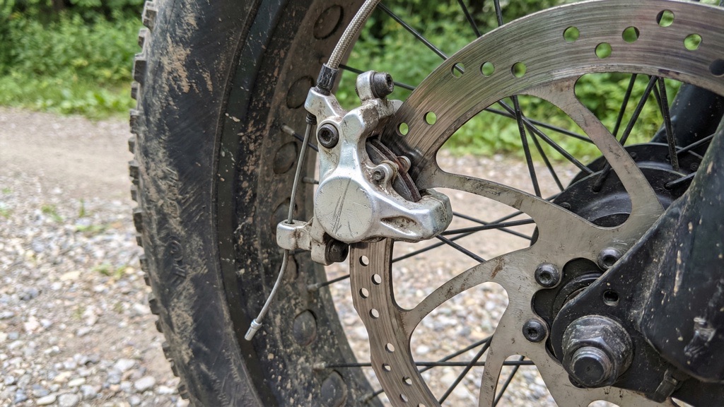 Mechanical Disc Brakes on Heavy E-Bike