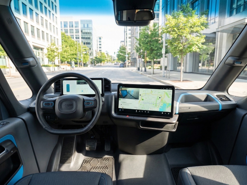 Rivian EDV Amazon Interior