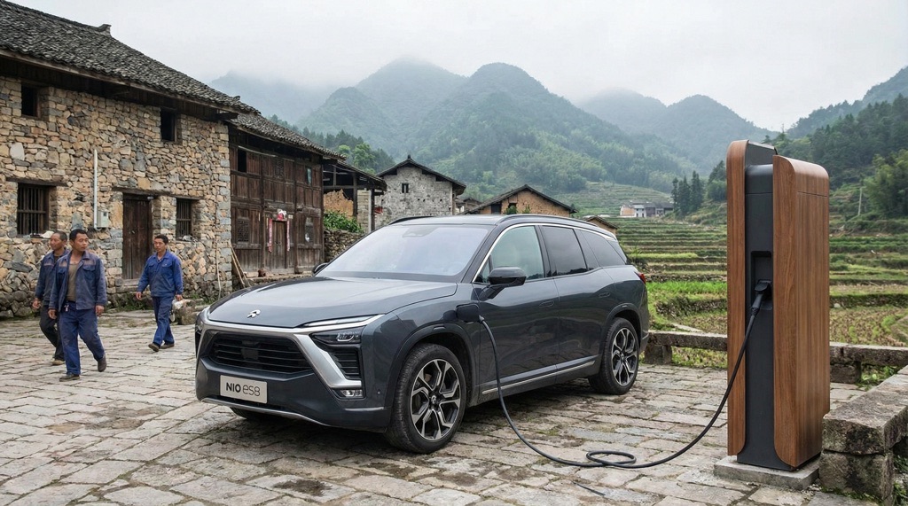 Electric vehicle charging infrastructure expanding into rural China