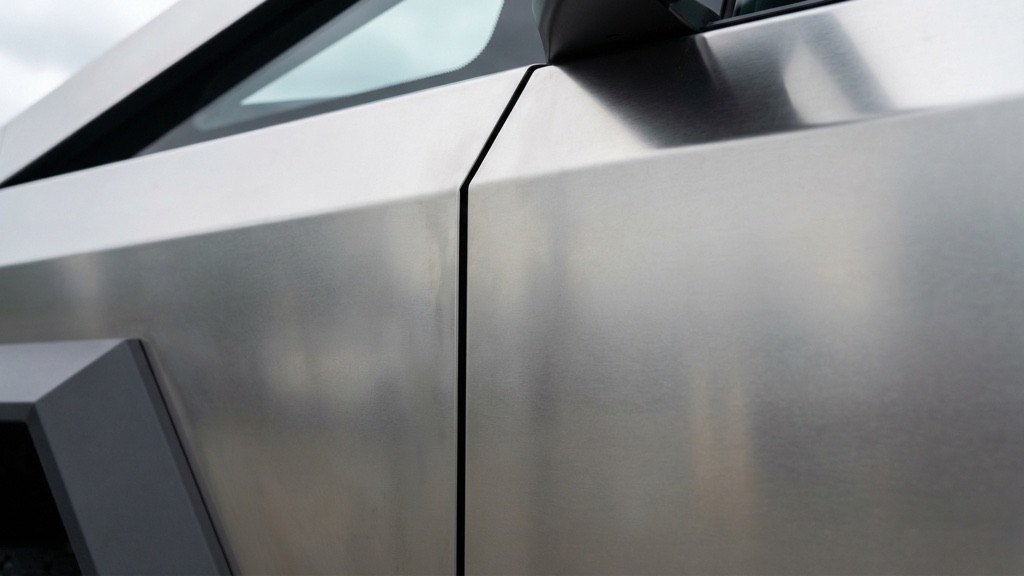Tesla Cybertruck Problems: Advantages, Risks and What Buyers Must Know in 2026 6 Cybertruck Stainless Steel Panel Alignment Detail
