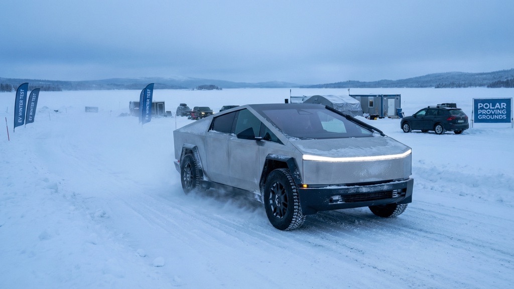 Tesla Cybertruck Winter Range Test
