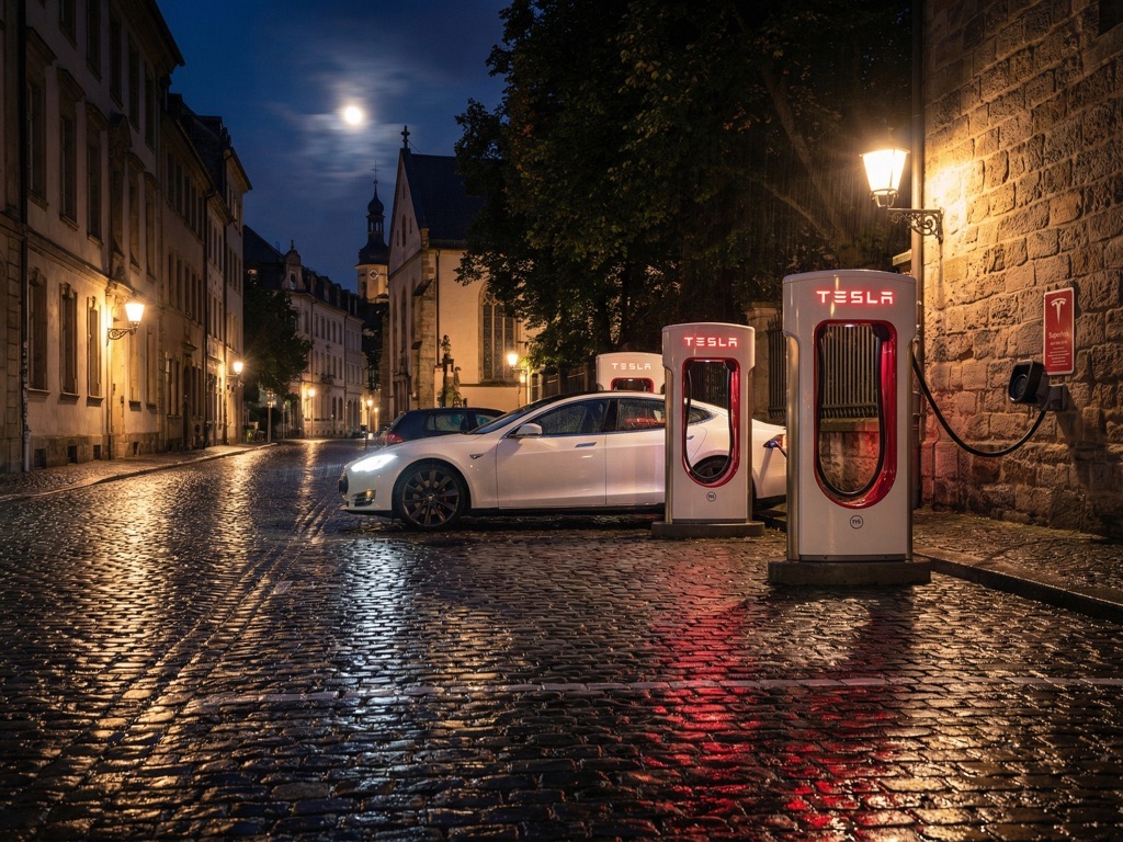 Tesla Megacharger Europe