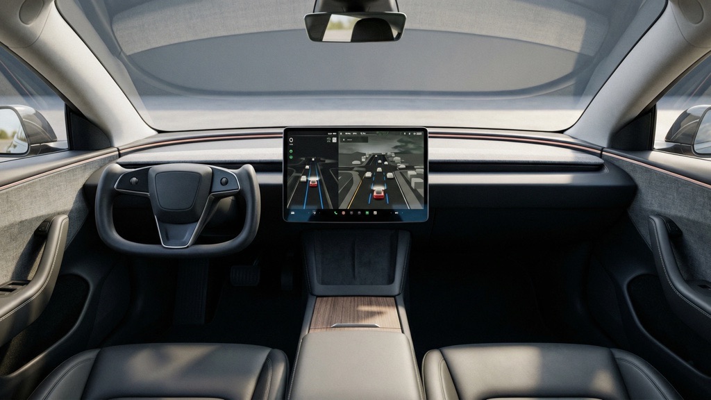 Tesla’s Main Problems: Advantages, Risks and What Buyers Must Know in 2026 9 Tesla Interior with Driving Visualization