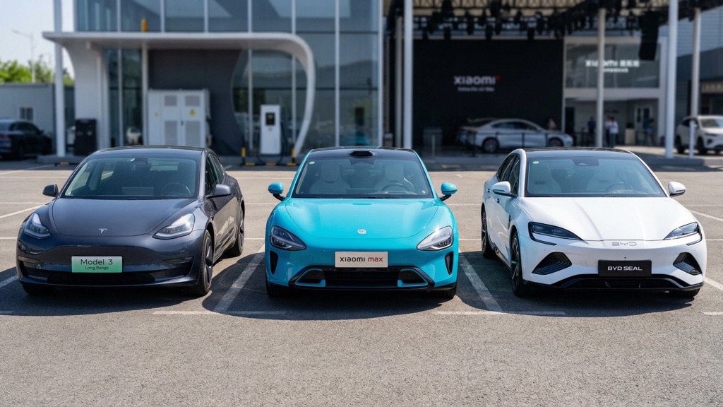 Tesla Model 3 LR vs Xiaomi SU7 Max vs BYD Seal