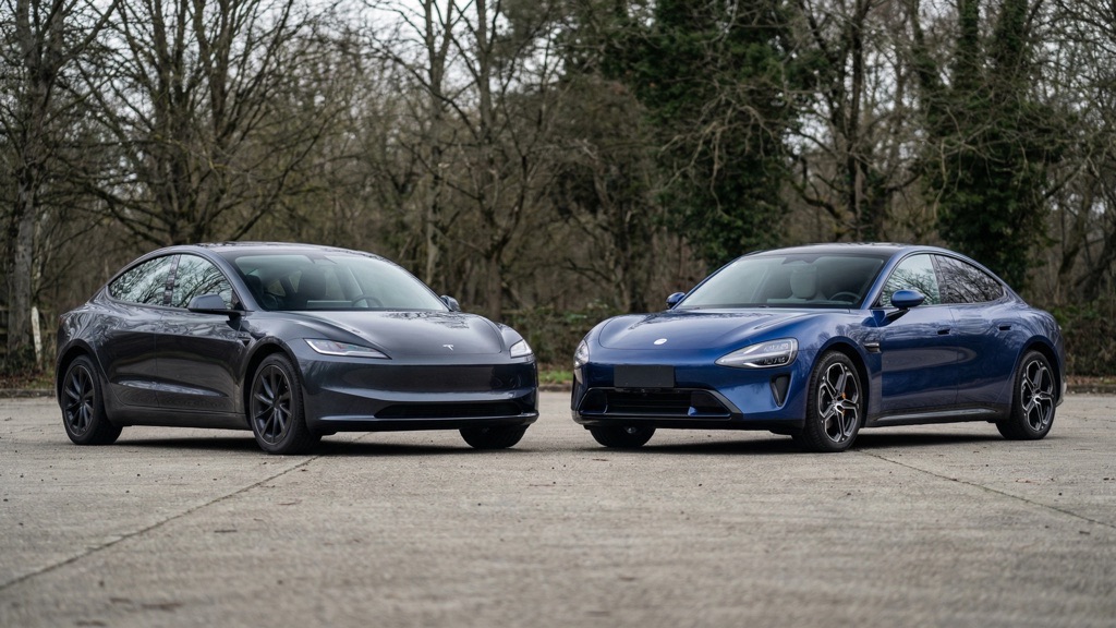 Tesla Model 3 vs Xiaomi SU7 2025 Comparison