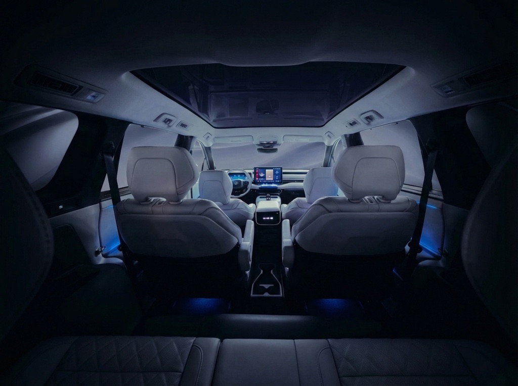 Toyota three-row electric SUV Interior