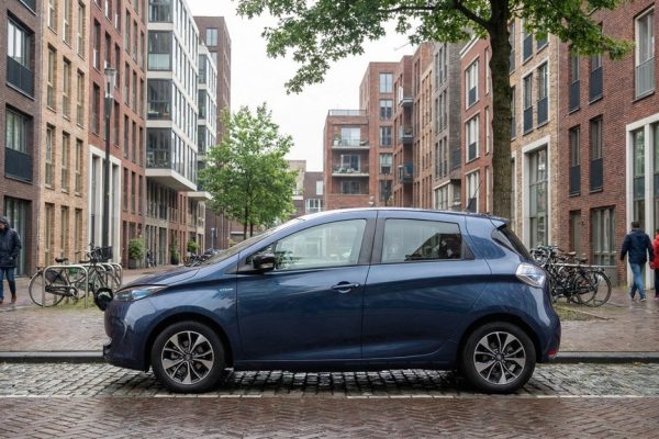 Used Electric Car in European Urban Setting