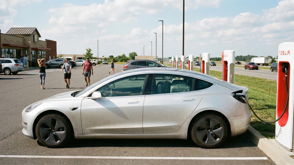 Tesla Model 3 Road Trip Charging