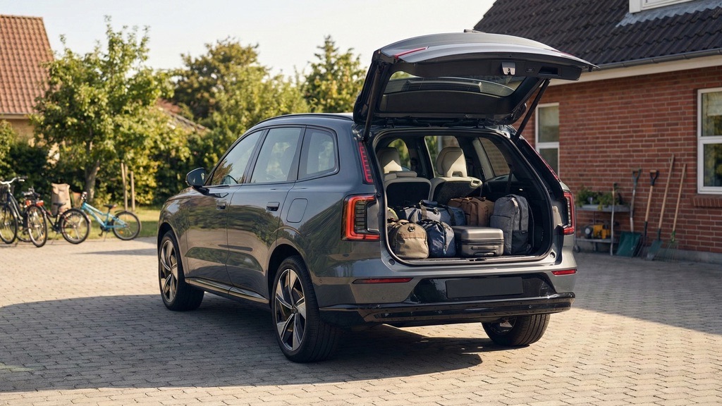 Volvo EX90 Review (2025): Real-World Range, Charging Limits & 5-Year Ownership Analysis 10 Volvo EX90 Three-Row Family Cargo Space