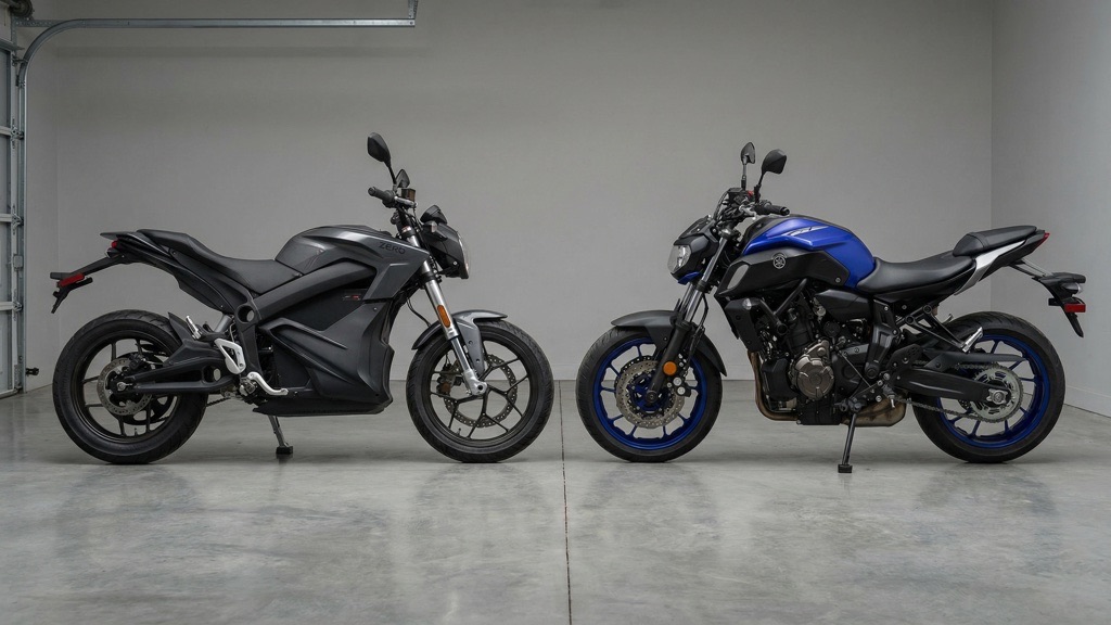 Zero SR/F and MT-07 Technical Comparison