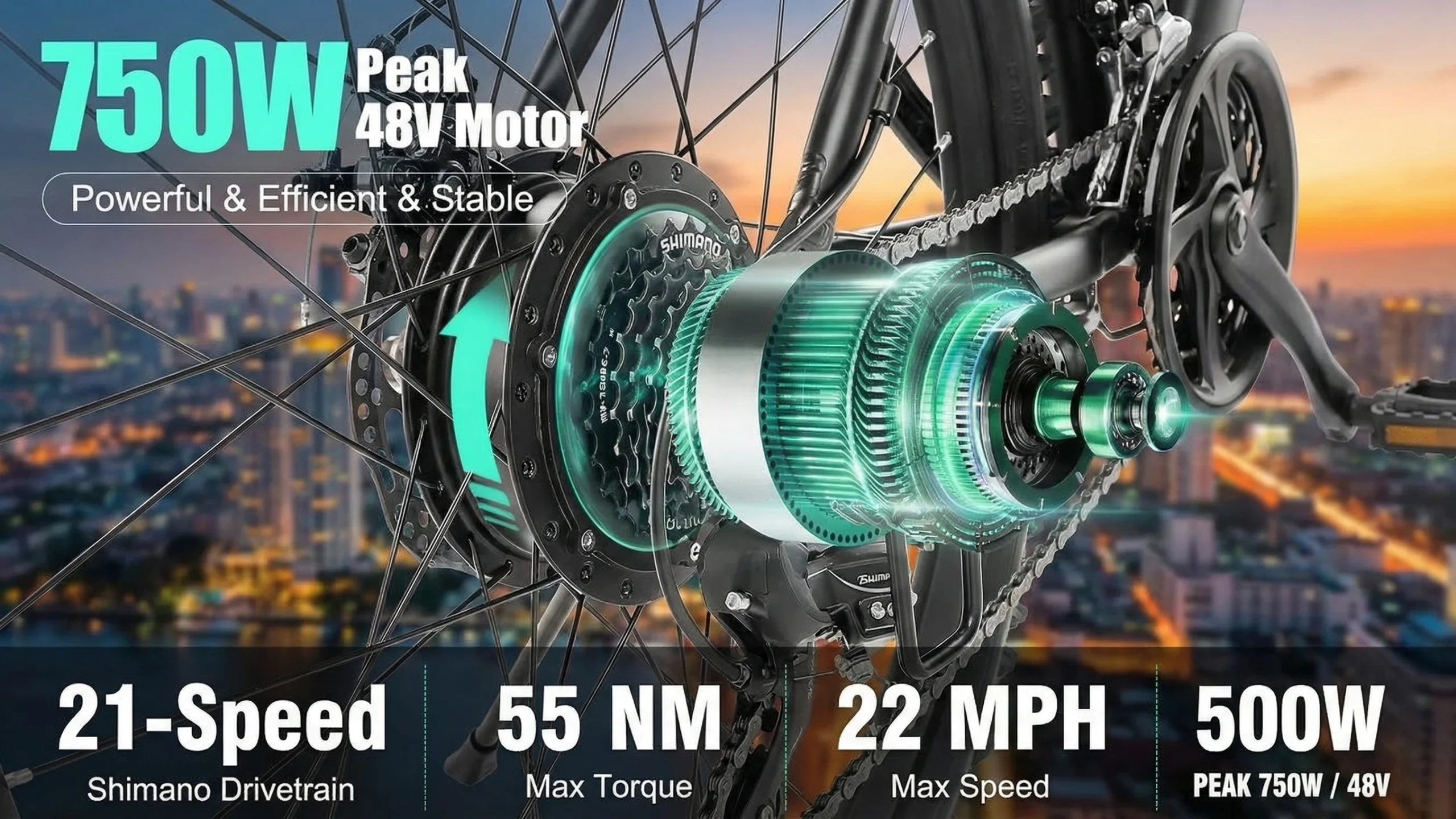 ANCHEER Gladiator Electric Bike