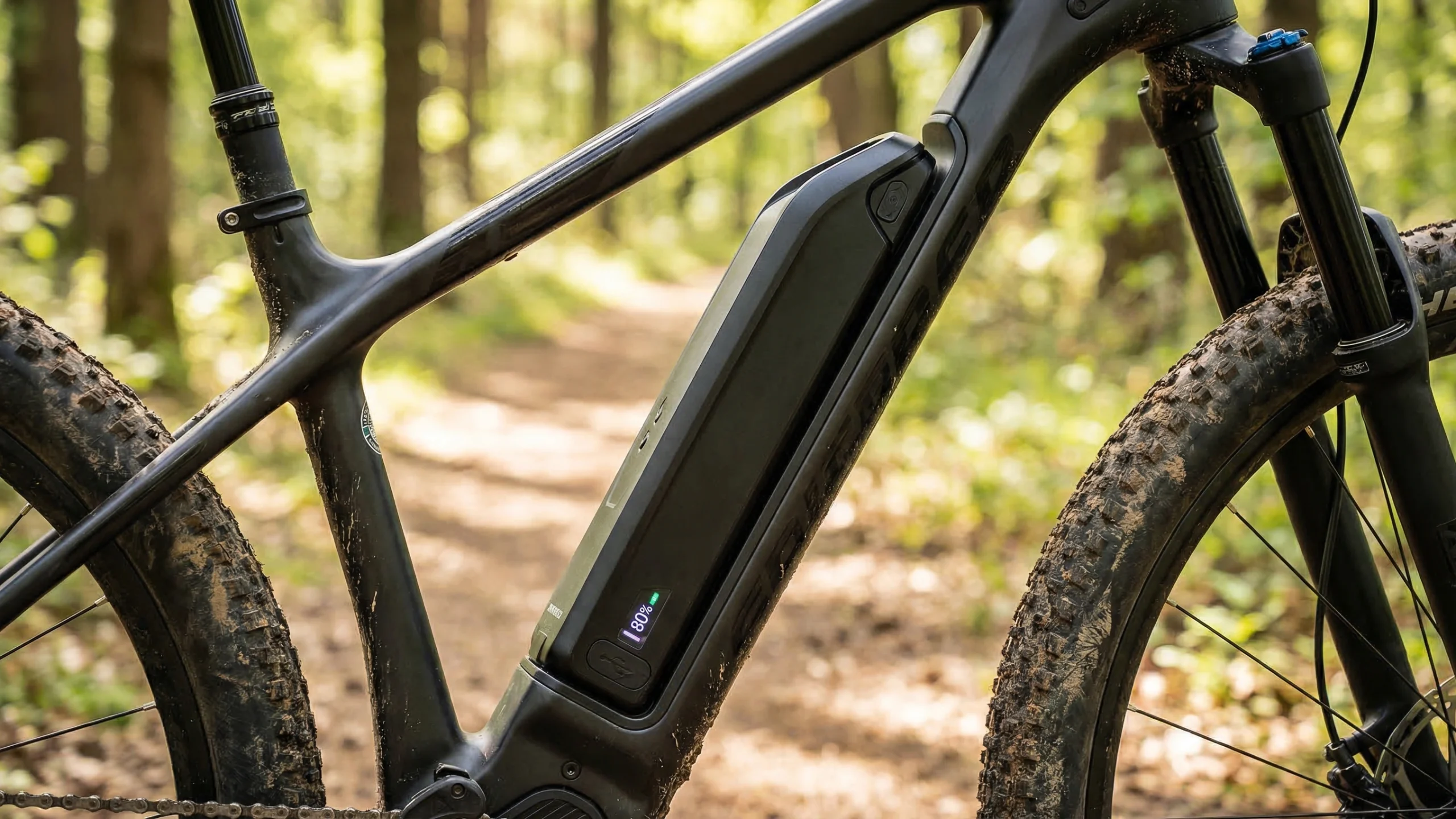 Integrated e-bike battery pack