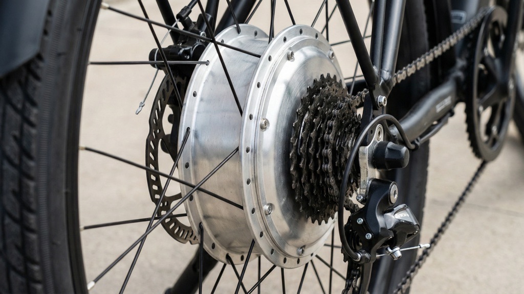 Rear Hub Motor on Electric Bicycle